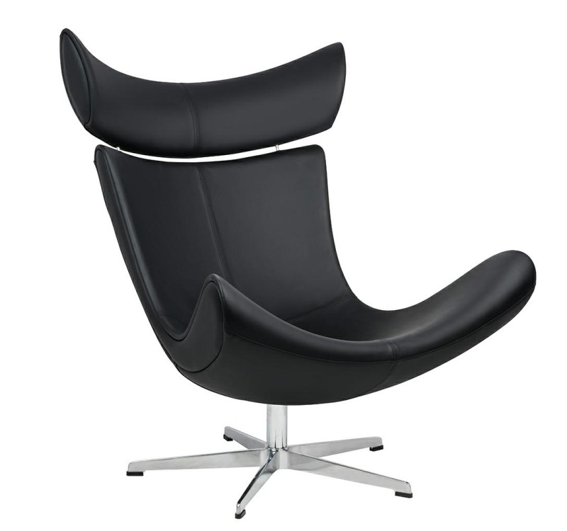 Fotel VOUGE czarny ekoskóra