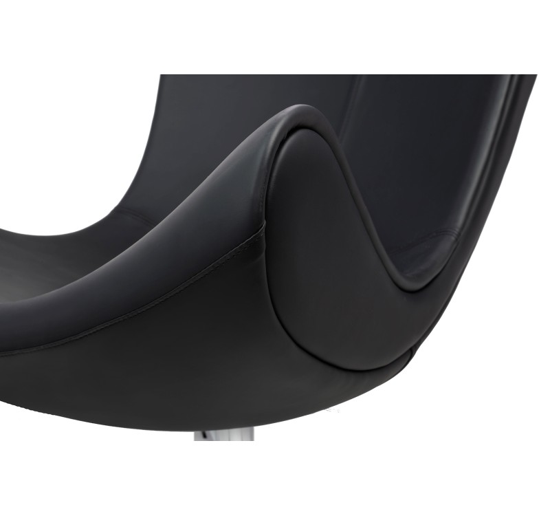 Fotel VOUGE czarny ekoskóra