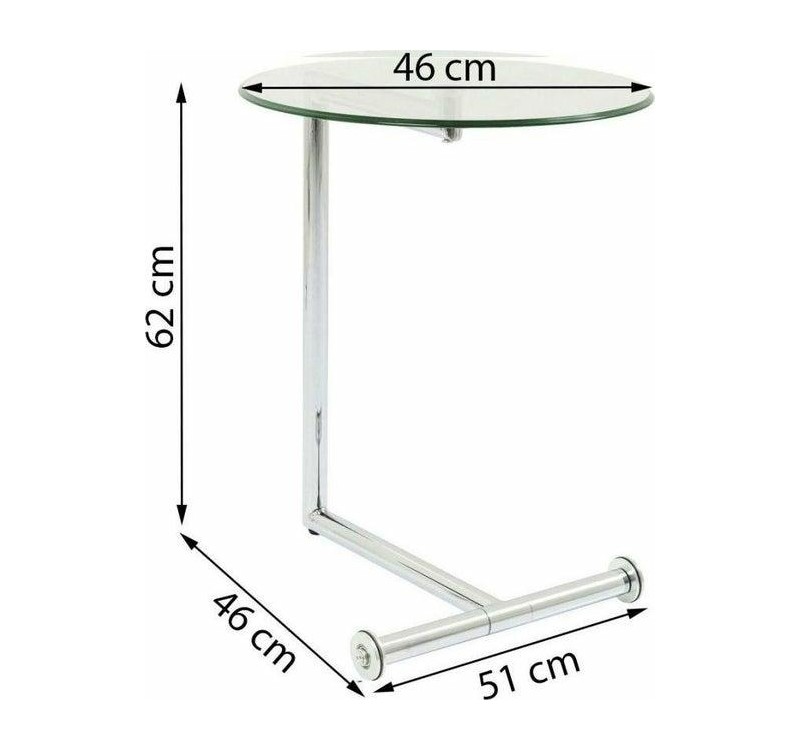 KARE stolik EASY LIVING 46 transparentny