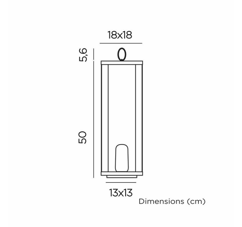 NEW GARDEN lampa dekoracyjna SIROCO 50 BATTERY IN&OUT