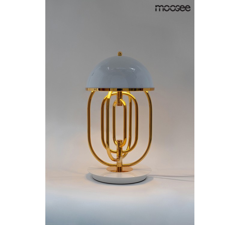 MOOSEE lampa stołowa BOTTEGA złota / biała