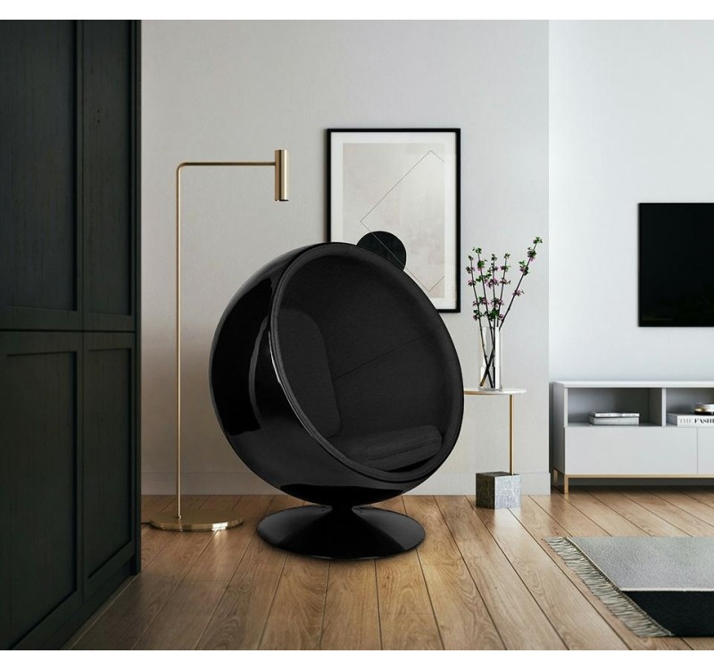 Fotel BALL BLACK czarny