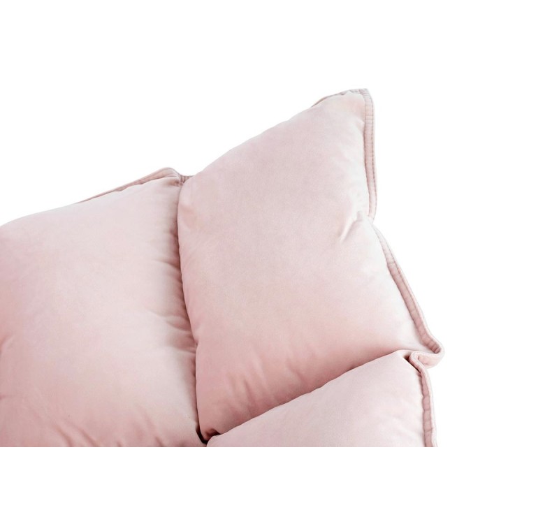 Fotel bujany SWING VELVET jasny róż