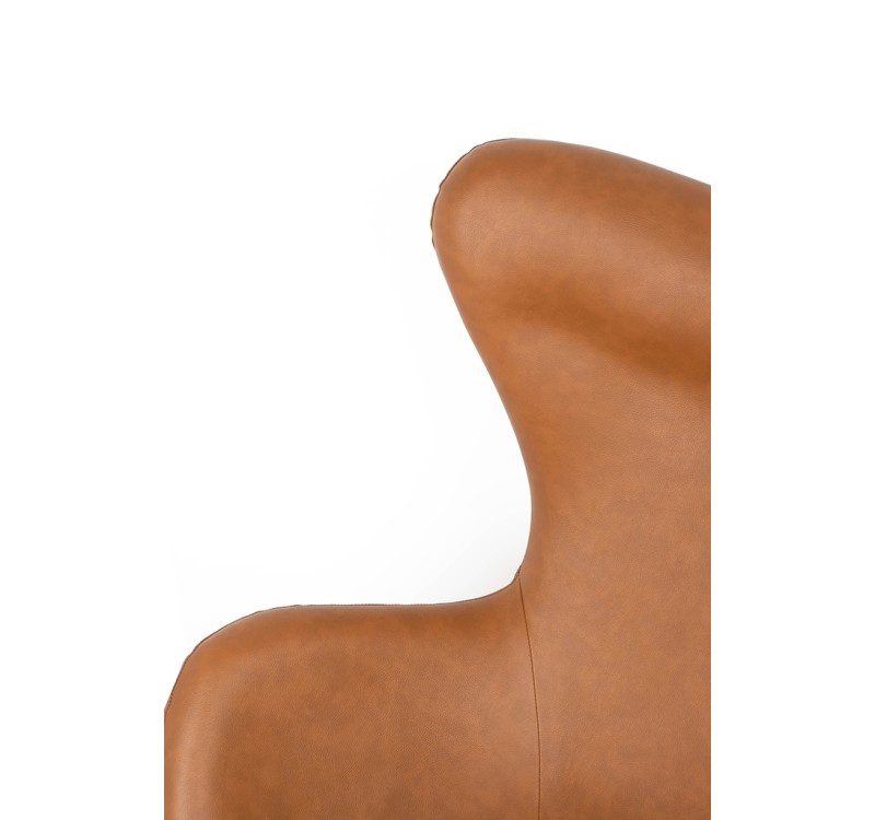 Fotel EGG SZEROKI PU brązowy