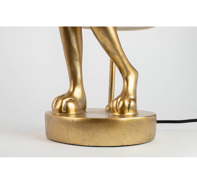 KARE lampa stołowa RABBIT 88 cm biała / złota