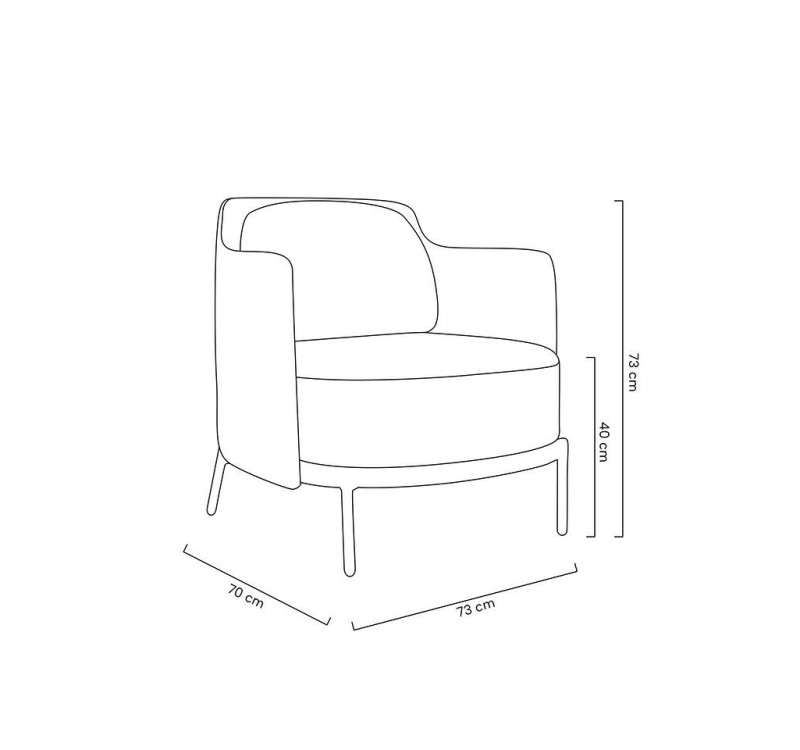 Fotel VENICE BLACK czarny PU / pepitka