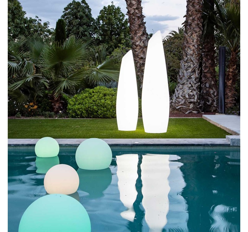 NEW GARDEN lampa ogrodowa FREDO 140       BATTERY TUBE biała