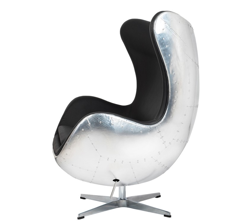Fotel EGG AVIATOR PU czarny