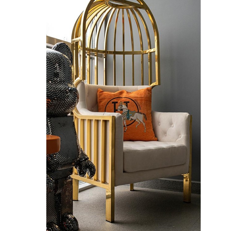 Poduszka dekoracyjna SHP PARIS HOME       pomarańczowa