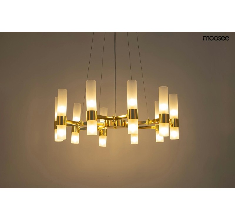 MOOSEE lampa wisząca TUBS 10 złota