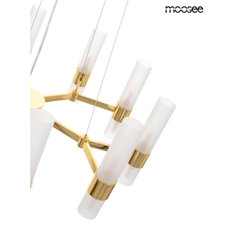 MOOSEE lampa wisząca TUBS 10 złota