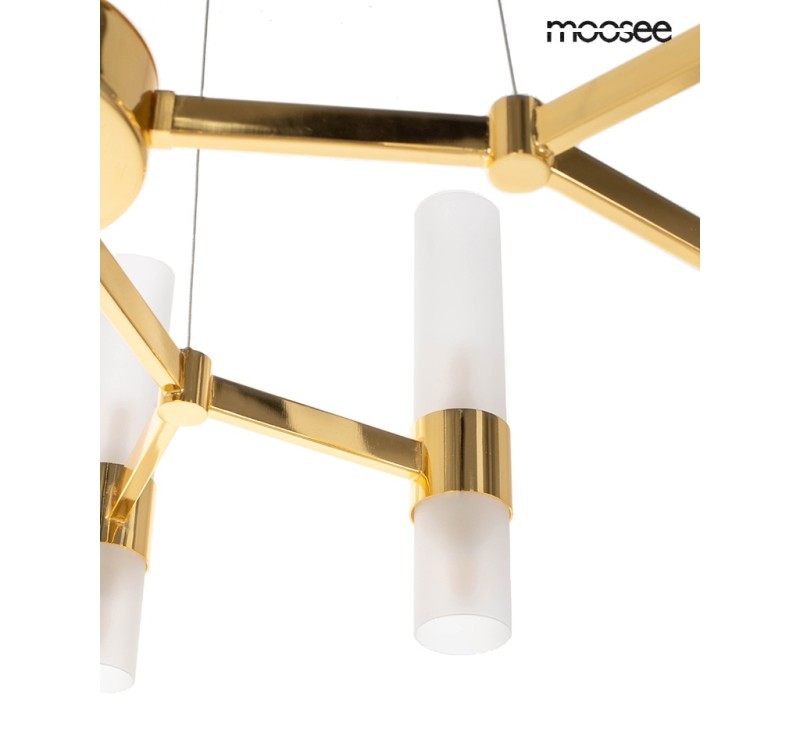 MOOSEE lampa wisząca TUBS 10 złota