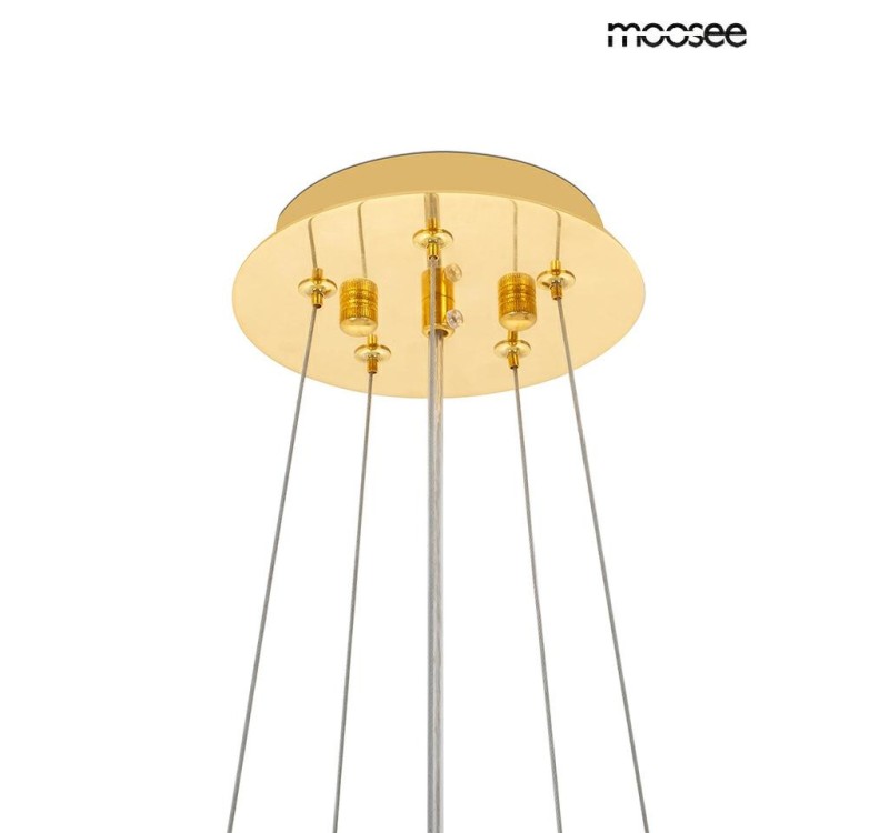 MOOSEE lampa wisząca TUBS 10 złota