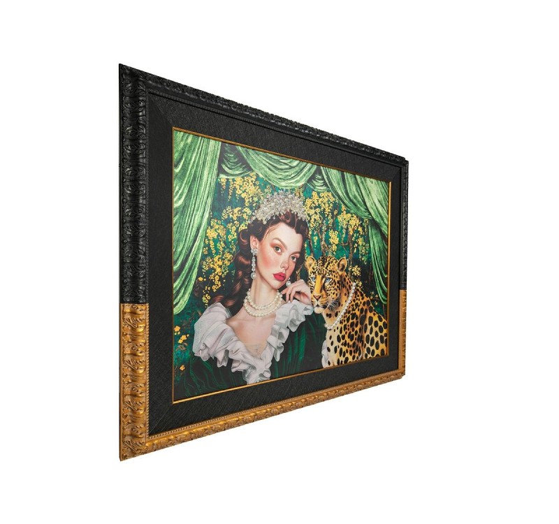 Obraz PEARLS LEOPARD 150x120 cm