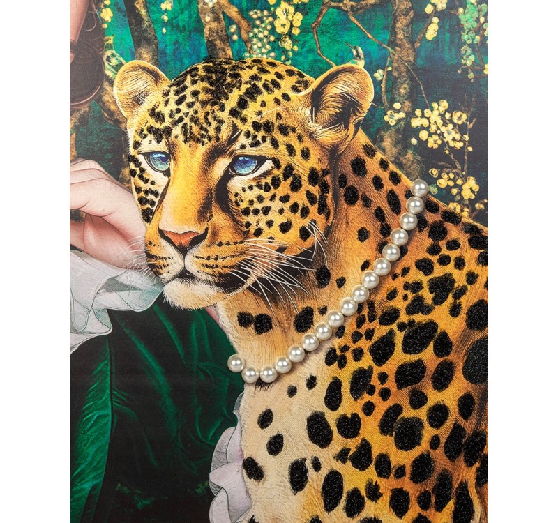 Obraz PEARLS LEOPARD 150x120 cm