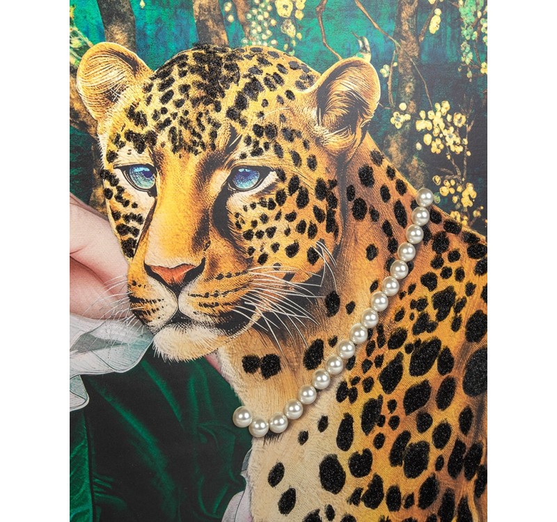 Obraz PEARLS LEOPARD 150x120 cm