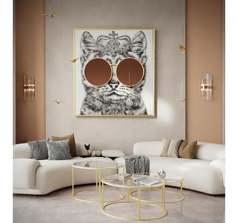 Obraz KING CAT 118x130 cm