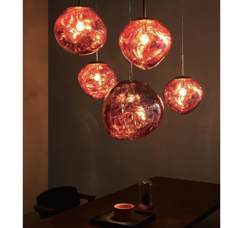 MOOSEE lampa wisząca FUSION 20 miedziana  - akryl