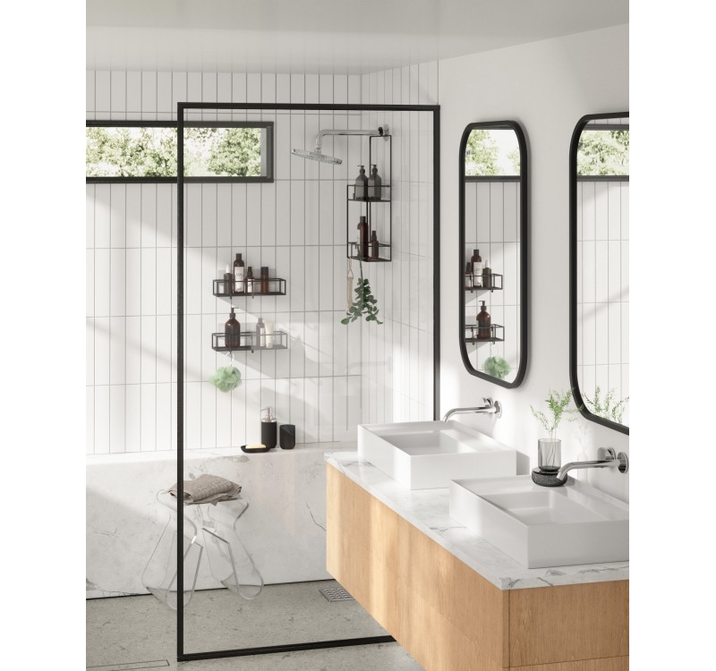 UMBRA zestaw 2 półek prysznicowych        CUBIKO czarny