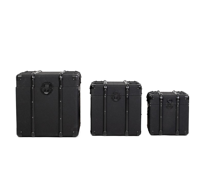 KARE zestaw skrzyń VOYAGE czarny
