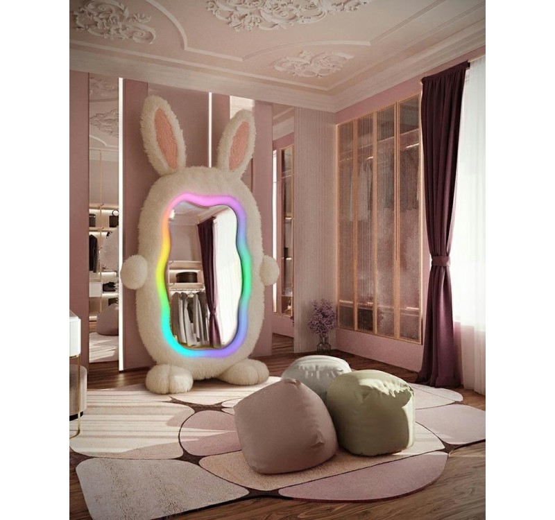 Lustro stojące BUNNY z oświetleniem LED   240x150 cm