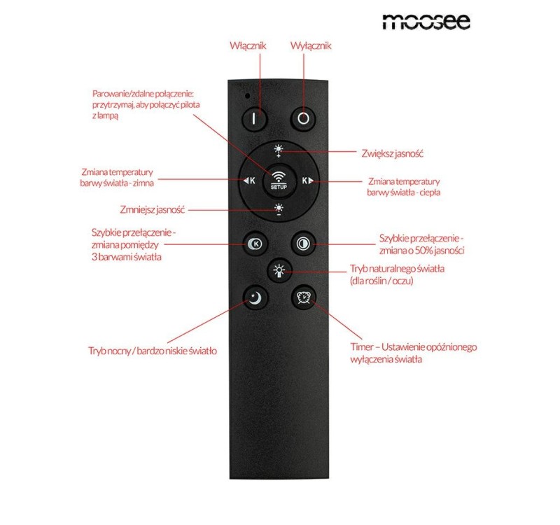 MOOSEE lampa sufitowa / plafon RINGS 2    czarna