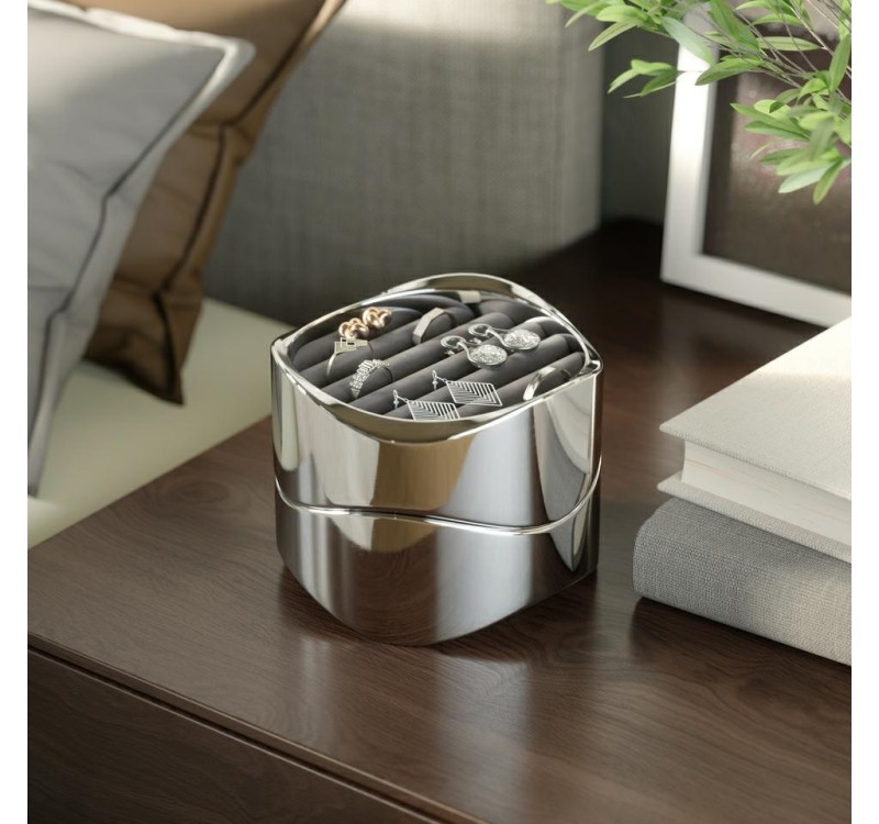 UMBRA organizer na biżuterię WAVY chrom