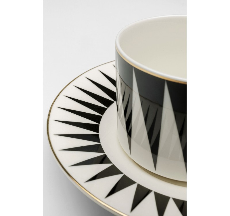 KARE komplet 4 filiżanek HARLEQUIN