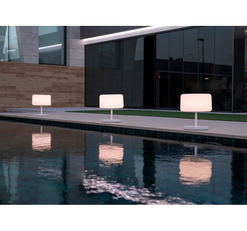 NEW GARDEN lampa podłogowa CHLOE PLANT SOLAR SMARTTECH WOOD