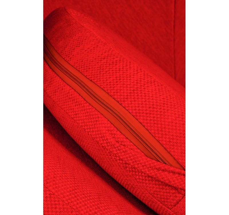 Fotel BALL biało-czerwony - włókno szklane