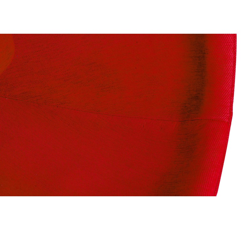 Fotel BALL biało-czerwony - włókno szklane