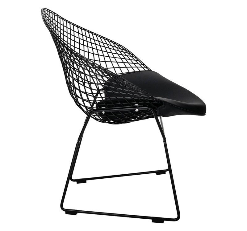 Fotel VOLIER SOFT czarny - poduszka czarna