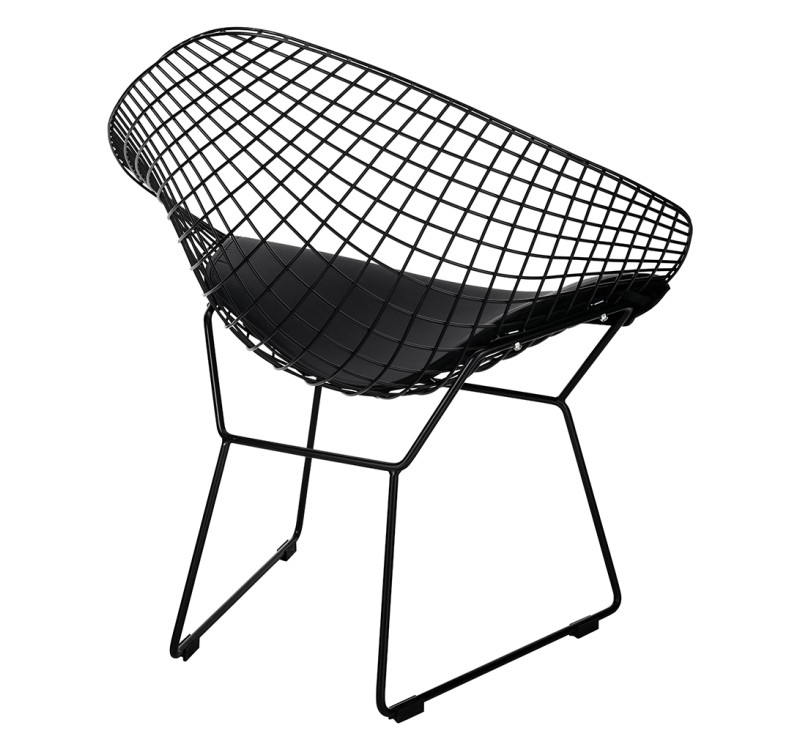 Fotel VOLIER SOFT czarny - poduszka czarna