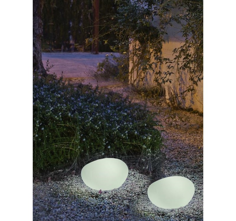 NEW GARDEN lampa ogrodowa PETRA 60 CABLE biała