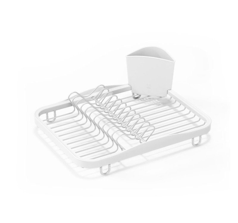 UMBRA ociekacz do naczyń SINKIN - biały,nikiel