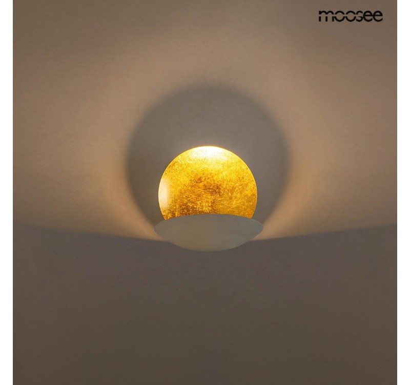 MOOSEE lampa ścienna ECLISE  złota / biała