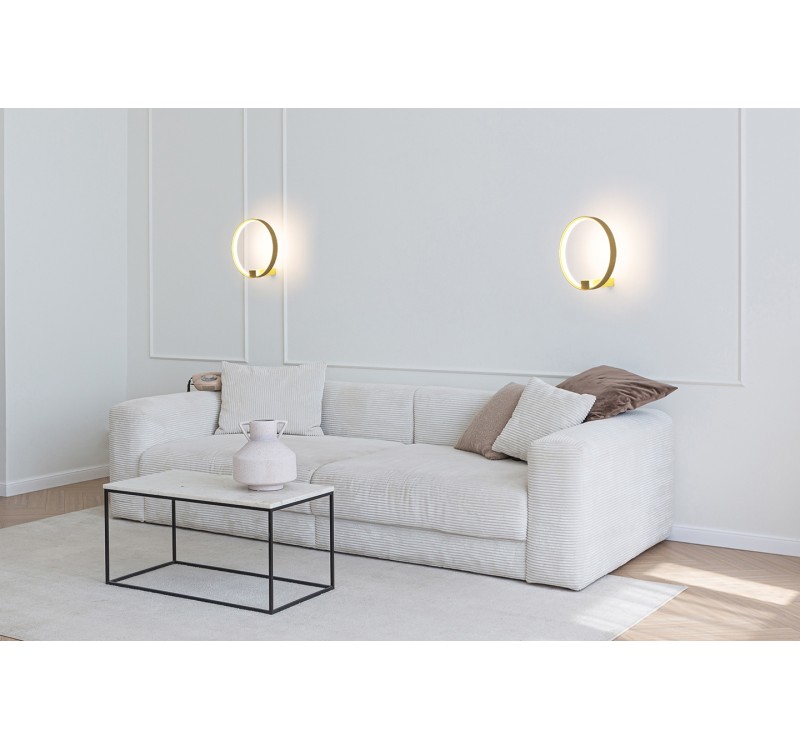 MOOSEE lampa ścienna CIRCLE WALL złota