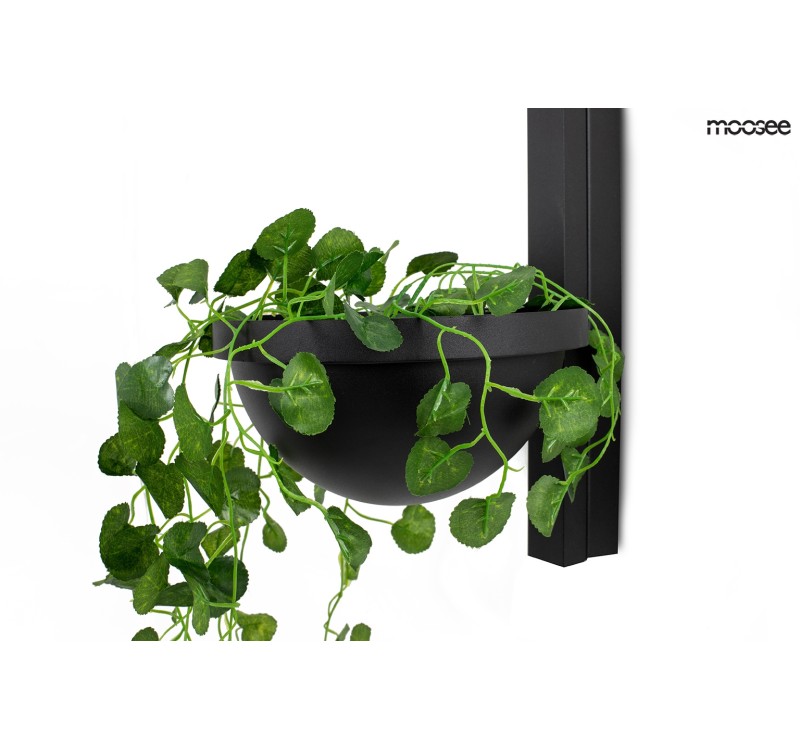 MOOSEE lampa ścienna PLANT WALL czarna