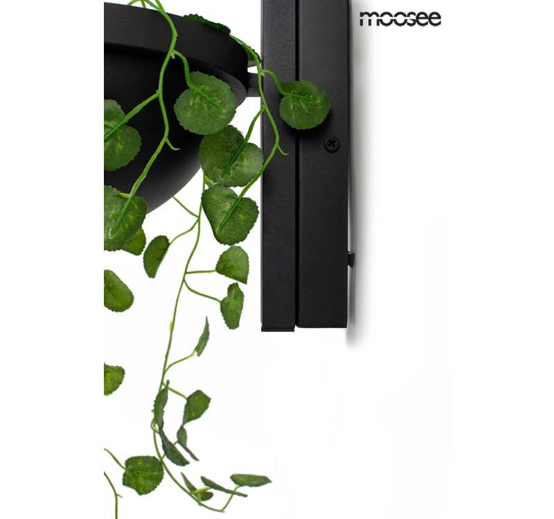 MOOSEE lampa ścienna PLANT WALL czarna