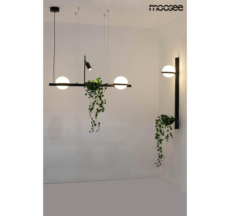 MOOSEE lampa ścienna PLANT WALL czarna
