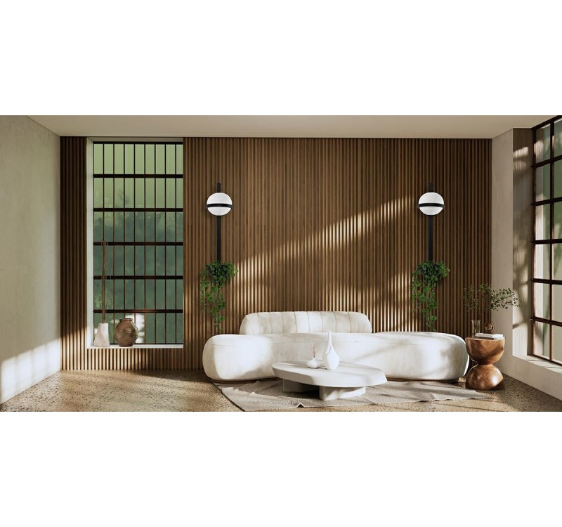 MOOSEE lampa ścienna PLANT WALL czarna