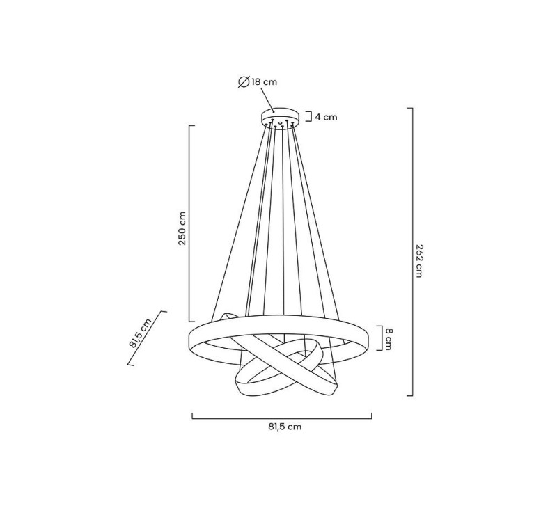 MOOSEE lampa wisząca LIBERTY TRIPLES złota