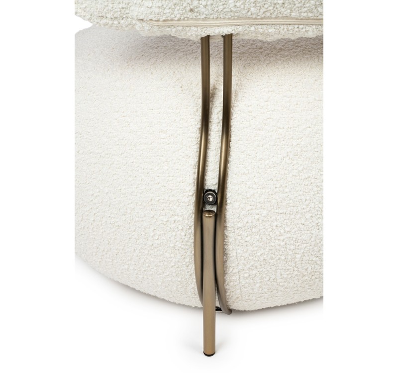 Fotel LOW TEDDY biały