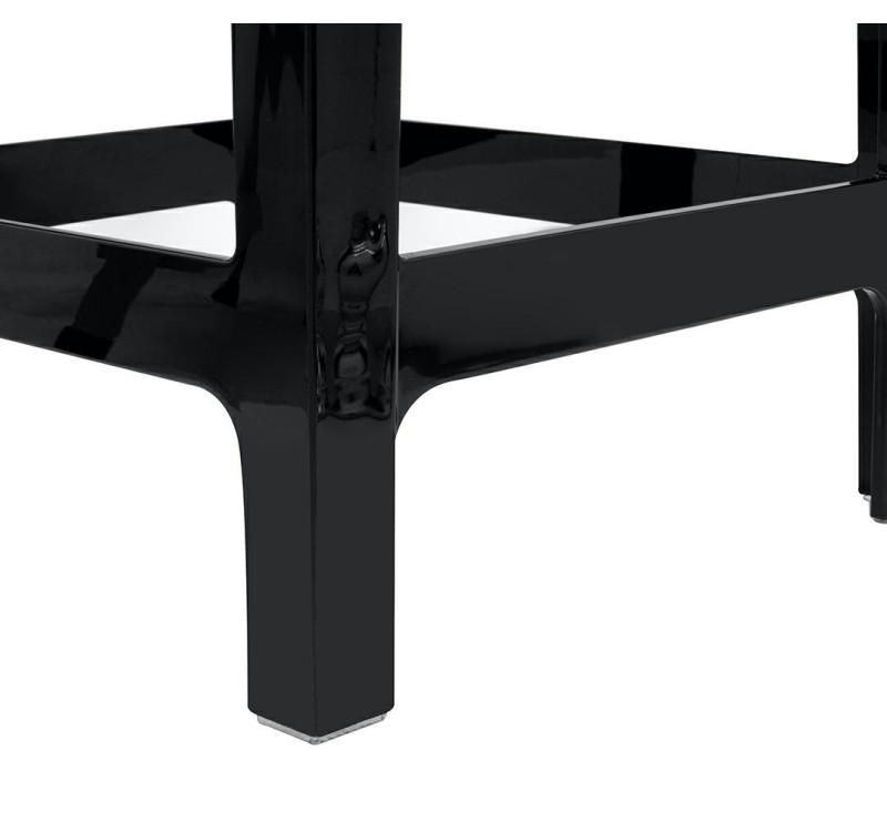 Krzesło barowe VICTORIA 65 cm czarne