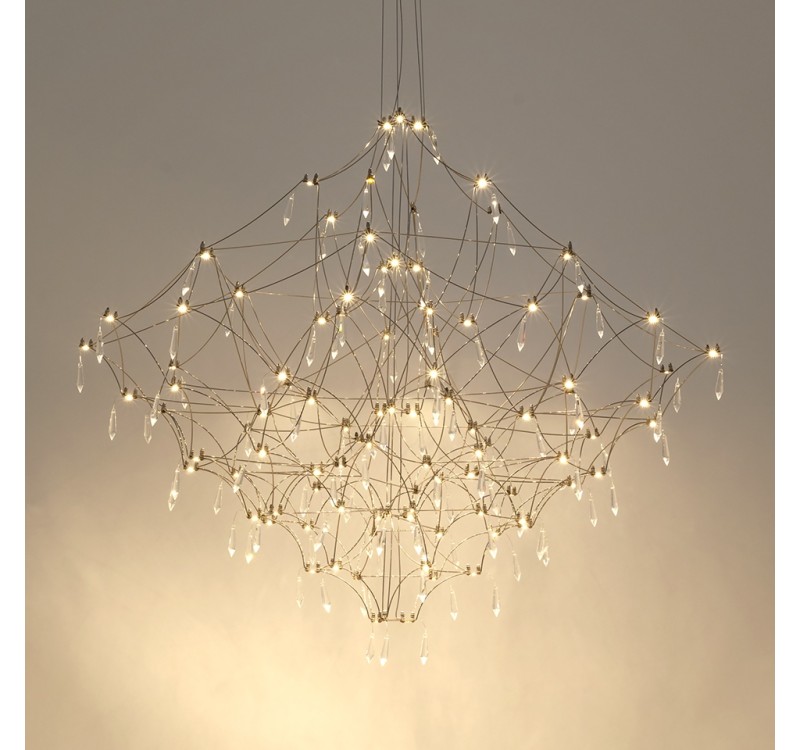 MOOSEE lampa wisząca CONSTELATION 77 -    LED, stal szczotkowana