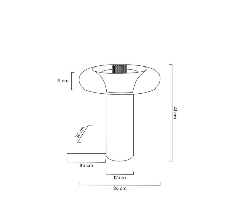 MOOSEE lampa stołowa ICAR złota