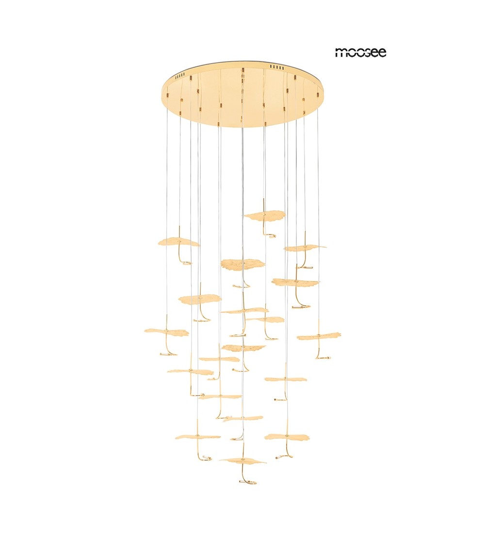 MOOSEE lampa wisząca LEAFS DISC złota