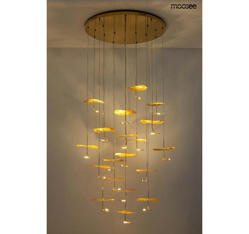 MOOSEE lampa wisząca LEAFS DISC złota