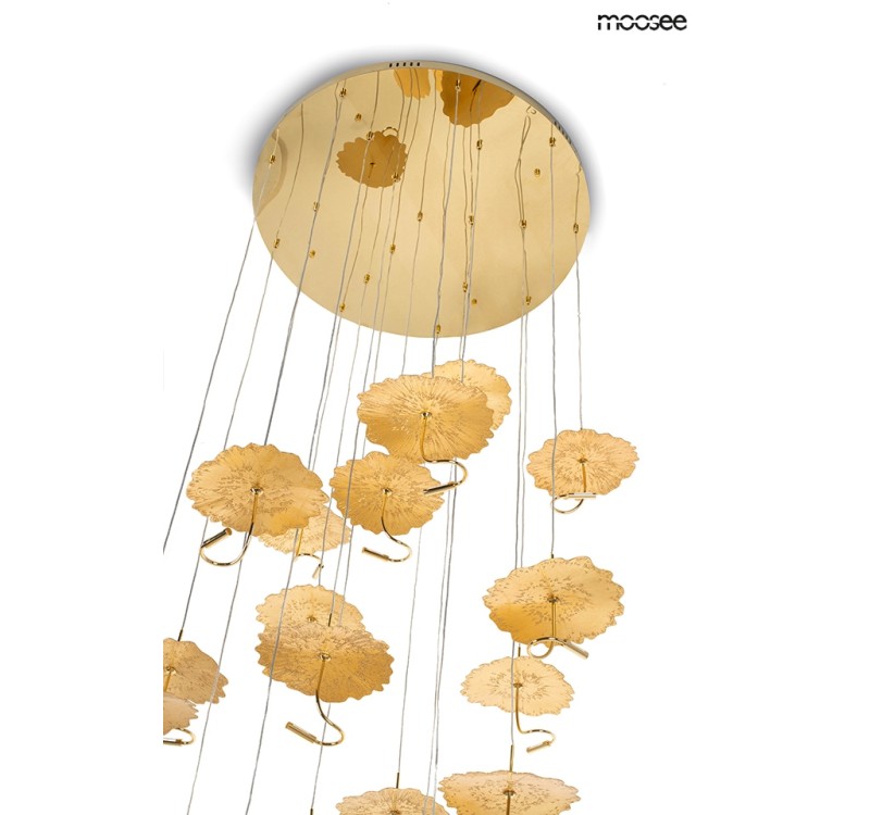 MOOSEE lampa wisząca LEAFS DISC złota