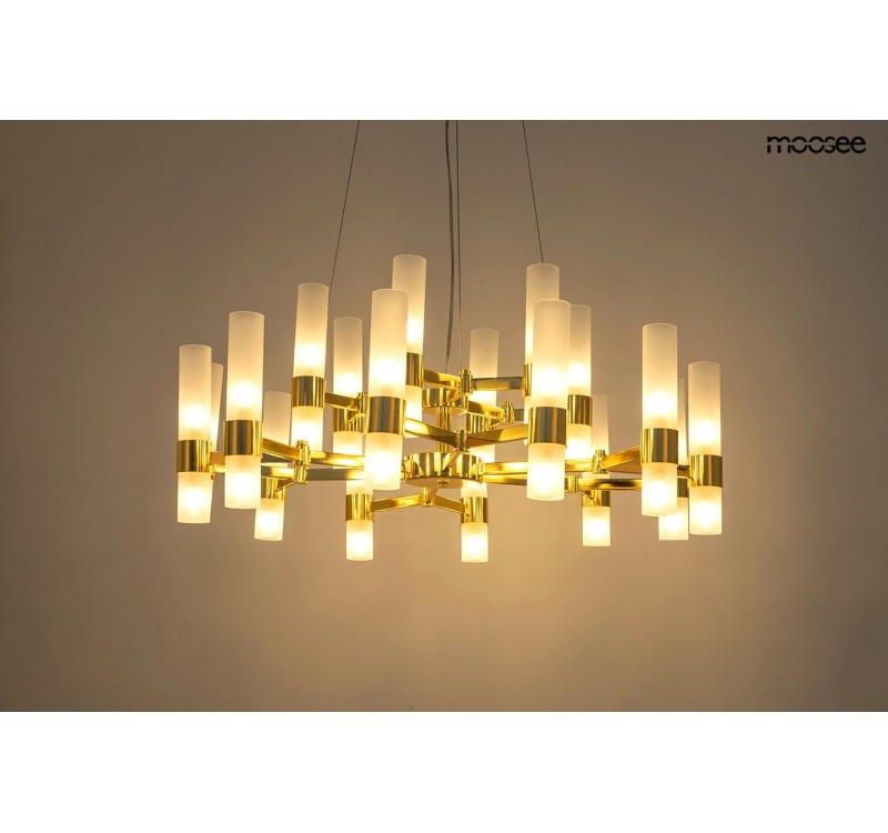 MOOSEE lampa wisząca TUBS 18 złota